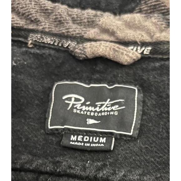 Primitive Skateboarding Flannel Shirt – Graphic Back Size Med - Picture 5 of 6